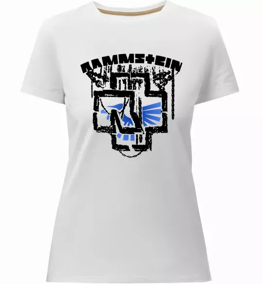 Жіноча преміум футболка Ramms+ein Білий фото