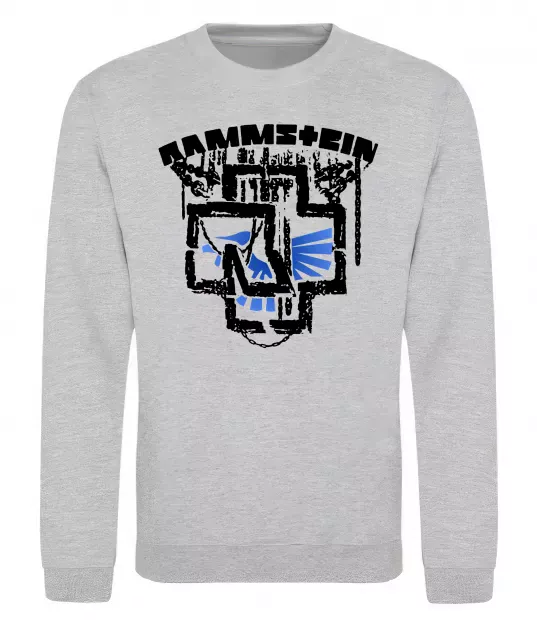Свитшот Ramms+ein Серый меланж фото