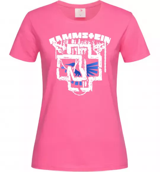 Жіноча футболка Ramms+ein Яскраво-рожевий фото