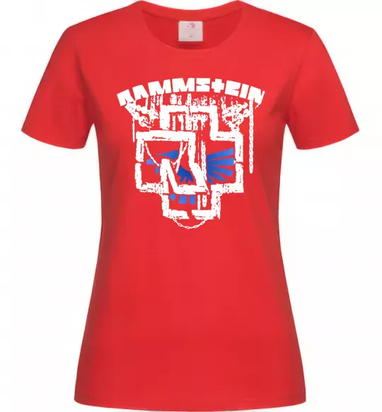 Жіноча футболка Ramms+ein Червоний фото