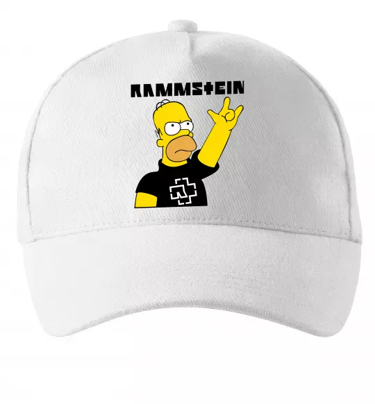 Кепка Rammstein Homer Simpson Білий фото