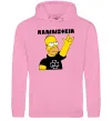 Женская толстовка (худи) Rammstein Homer Simpson Розовый фото