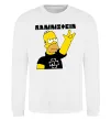 Світшот Rammstein Homer Simpson Білий фото