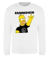 Світшот Rammstein Homer Simpson Білий фото
