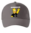 Кепка Rammstein Homer Simpson Сірий фото