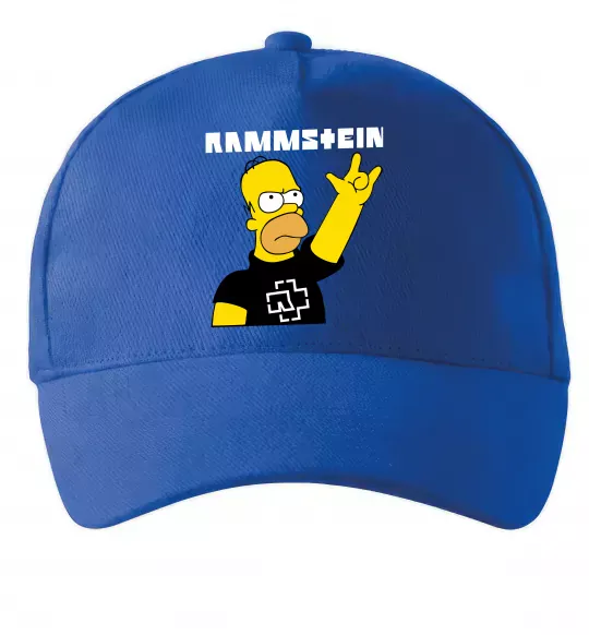 Кепка Rammstein Homer Simpson Яскраво-синій фото