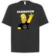 Футболка Оверсайз Rammstein Homer Simpson Черный фото