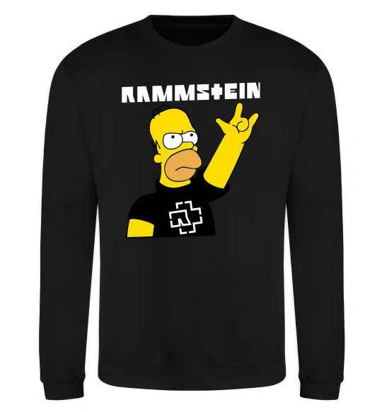 Світшот Rammstein Homer Simpson Чорний фото
