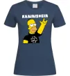 Жіноча футболка Rammstein Homer Simpson Темно-синій фото