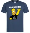 Чоловіча футболка Rammstein Homer Simpson Темно-синій фото