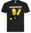 Чоловіча футболка Rammstein Homer Simpson Чорний фото