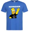 Чоловіча футболка Rammstein Homer Simpson Яскраво-синій фото
