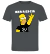Чоловіча футболка Rammstein Homer Simpson Графіт фото