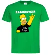 Чоловіча футболка Rammstein Homer Simpson Зелений фото