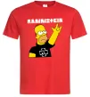 Чоловіча футболка Rammstein Homer Simpson Червоний фото