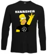 Лонгслів Rammstein Homer Simpson Чорний фото
