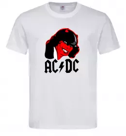 Мужская футболка Ангус Янг Белый фото