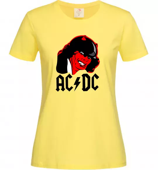 Жіноча футболка Ангус Янг Лимонний фото