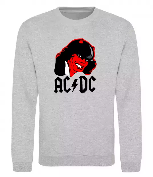 Світшот Ангус Янг Сірий меланж фото