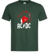 Мужская футболка Ангус Янг Темно-зеленый фото