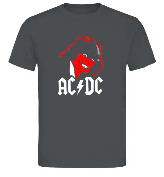 Мужская футболка Ангус Янг Графит фото