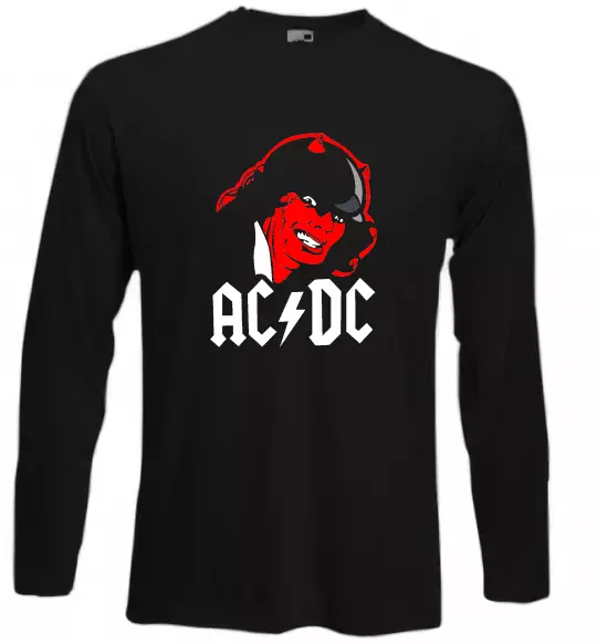 Лонгслив Ангус Янг Черный фото