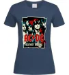 Жіноча футболка Highway to hell Темно-синій фото