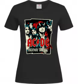 Женская футболка AC DC Band Белый фото