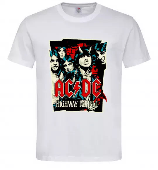 Чоловіча футболка Highway to hell Білий фото