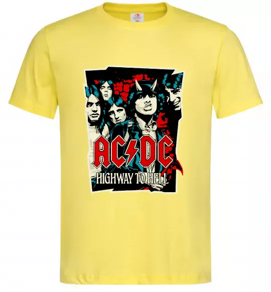 Чоловіча футболка Highway to hell Лимонний фото