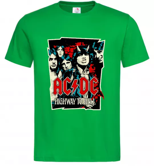 Чоловіча футболка Highway to hell Зелений фото