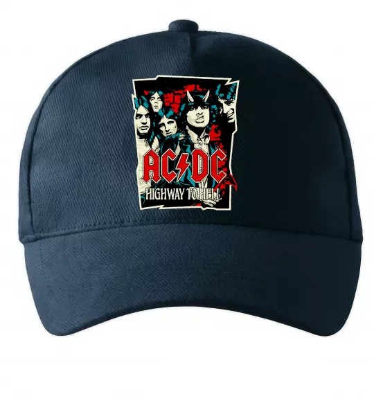 Кепка Highway to hell Темно-синий фото