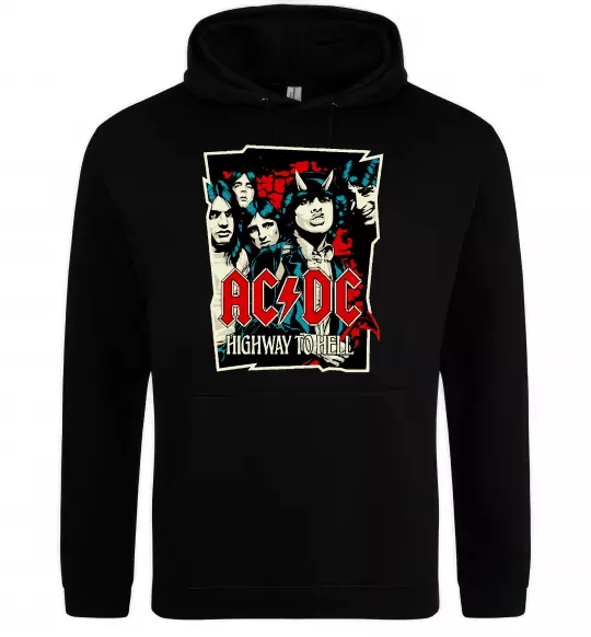 Жіноча толстовка (худі) Highway to hell Чорний фото