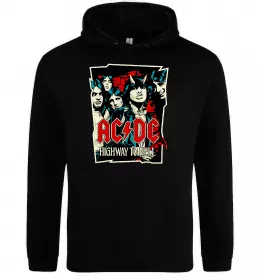 Женская толстовка (худи) AC/DC група Черный фото