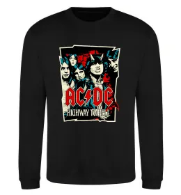 Свитшот AC/DC блискавка з рогами Белый фото