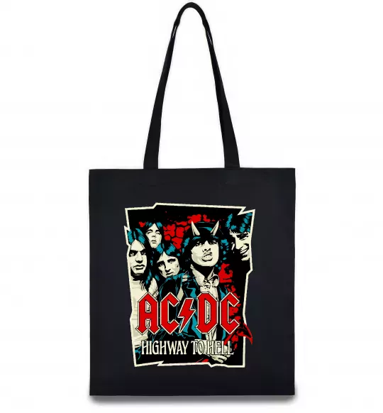 Еко-сумка Highway to hell Чорний фото