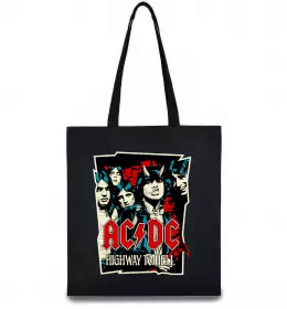 Эко-сумка Highway to hell Черный фото