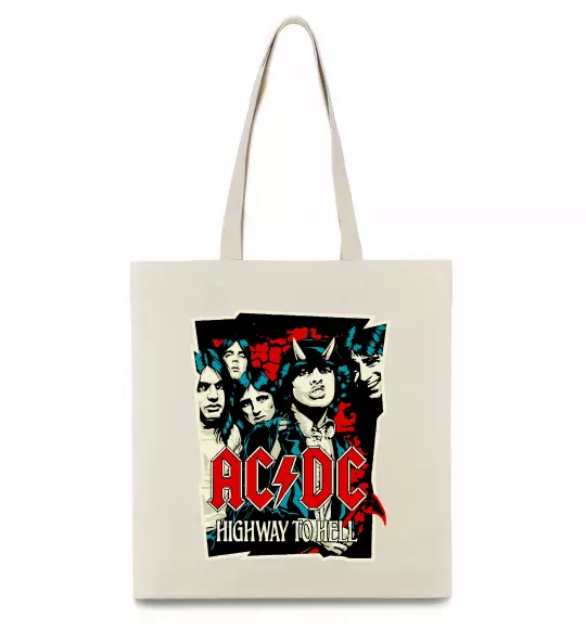 Еко-сумка Highway to hell Бежевий фото