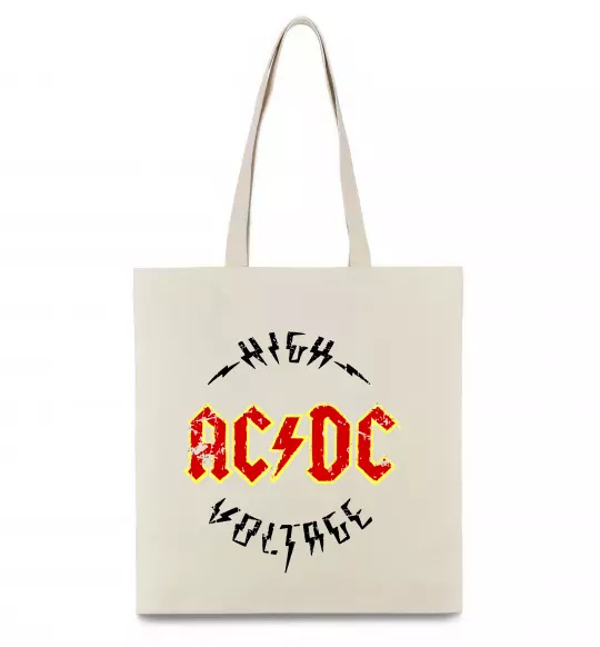 Эко-сумка High voltage Бежевый фото