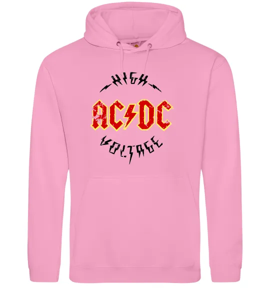 Женская толстовка (худи) High voltage Розовый фото