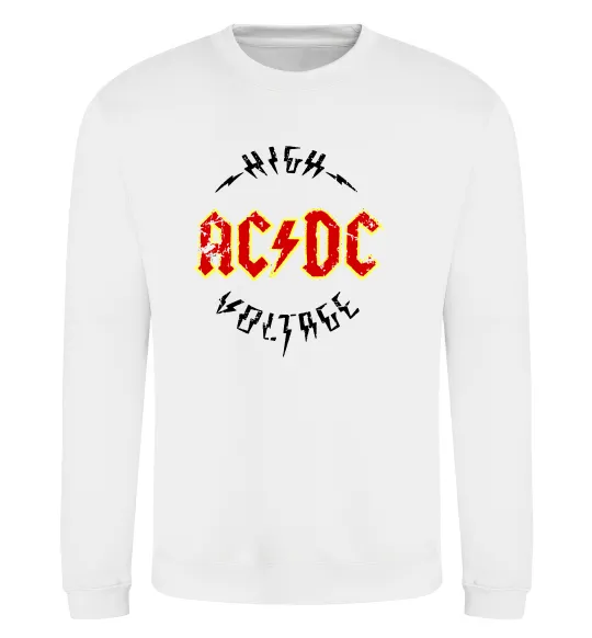 Світшот High voltage Білий фото