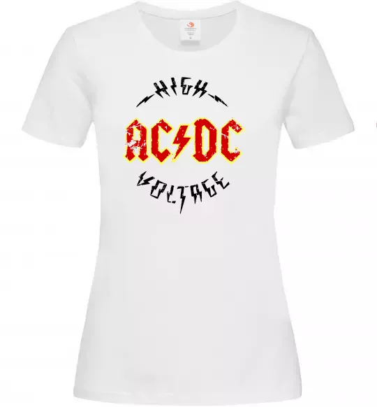 Женская футболка High voltage Белый фото