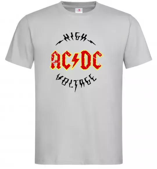 Чоловіча футболка High voltage Сірий фото