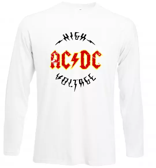 Лонгслив High voltage Белый фото