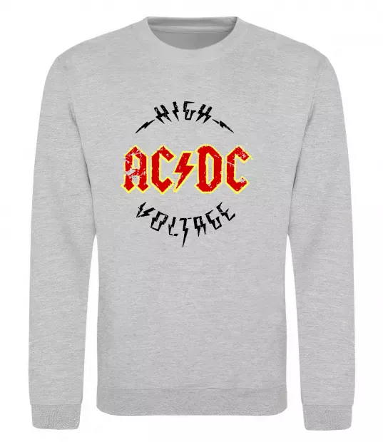 Свитшот High voltage Серый меланж фото