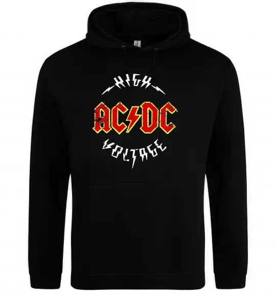 Женская толстовка (худи) High voltage Черный фото