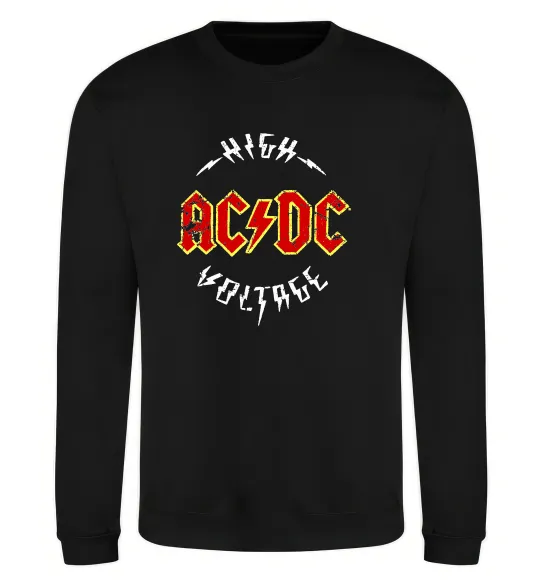 Світшот High voltage Чорний фото