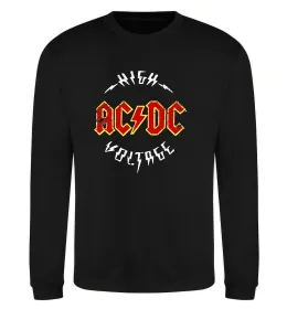 Свитшот AC/DC блискавка з рогами Белый фото