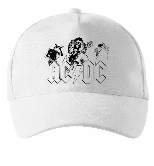 Кепка AC/DC група Белый фото