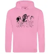 Чоловіча толстовка (худі) AC/DC група Рожевий фото